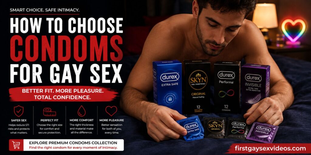 How To Choose Condoms For Gay Sex Safely and Comfortably